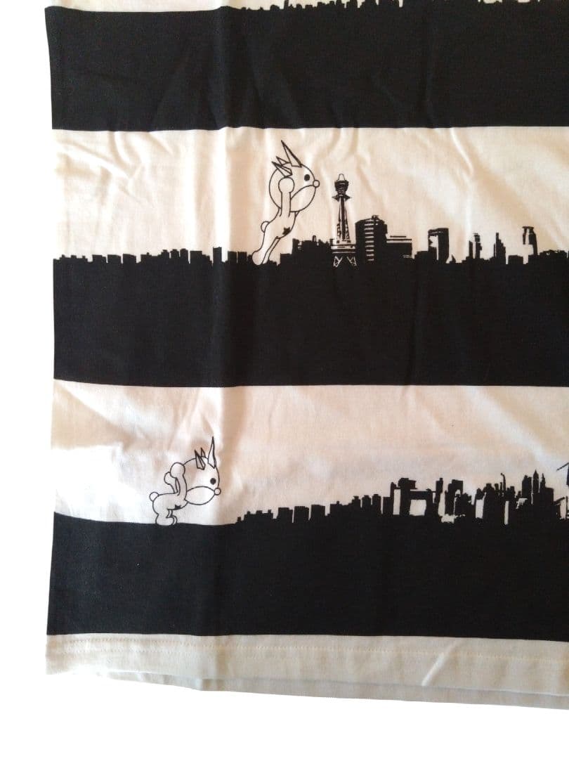PPFM　ボーダー　Tシャツ　パンクマ　y2k　ロック　グランジ　大阪