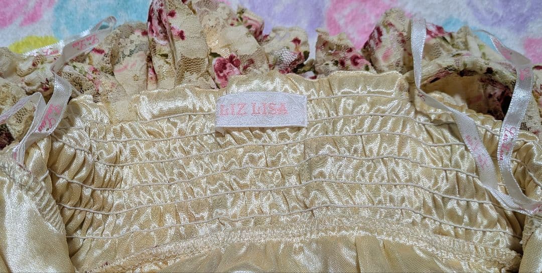 お値下げ中！LIZLISA☆バラ柄総レースキャミワンピ☆未使用