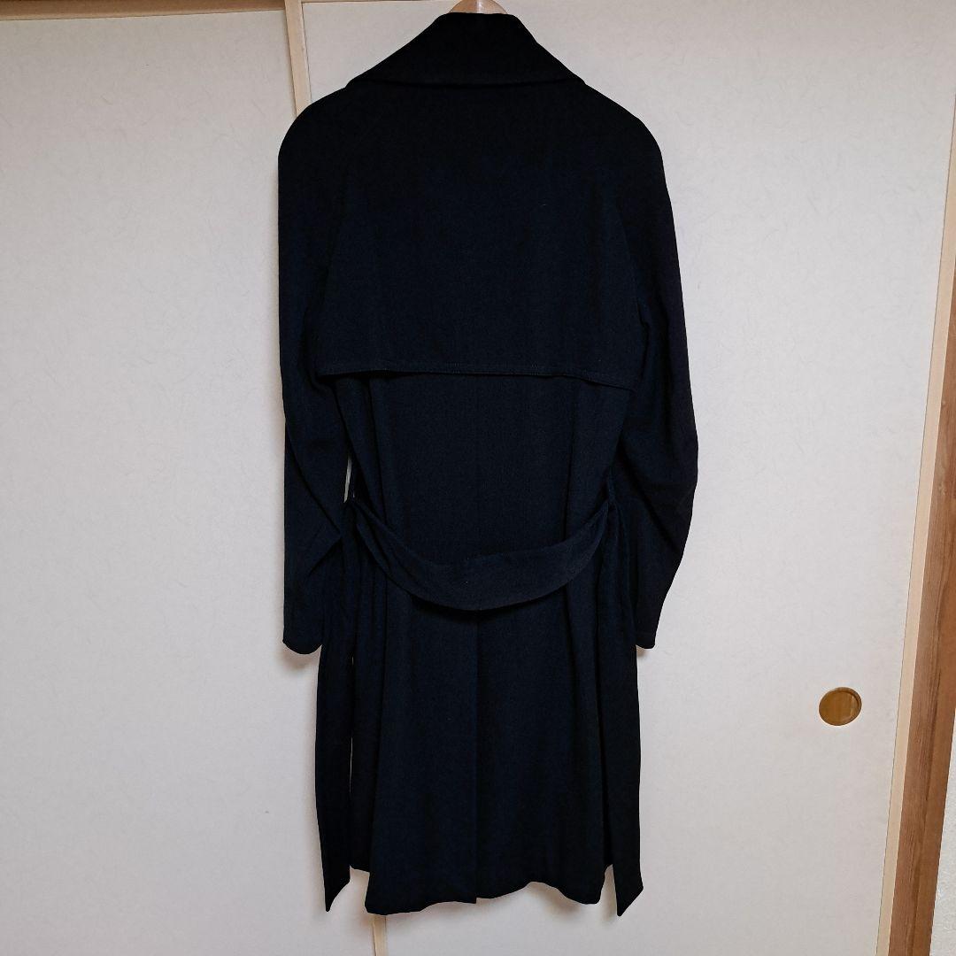 ANN DEMEULEMEESTER ブラック トレンチコート S
