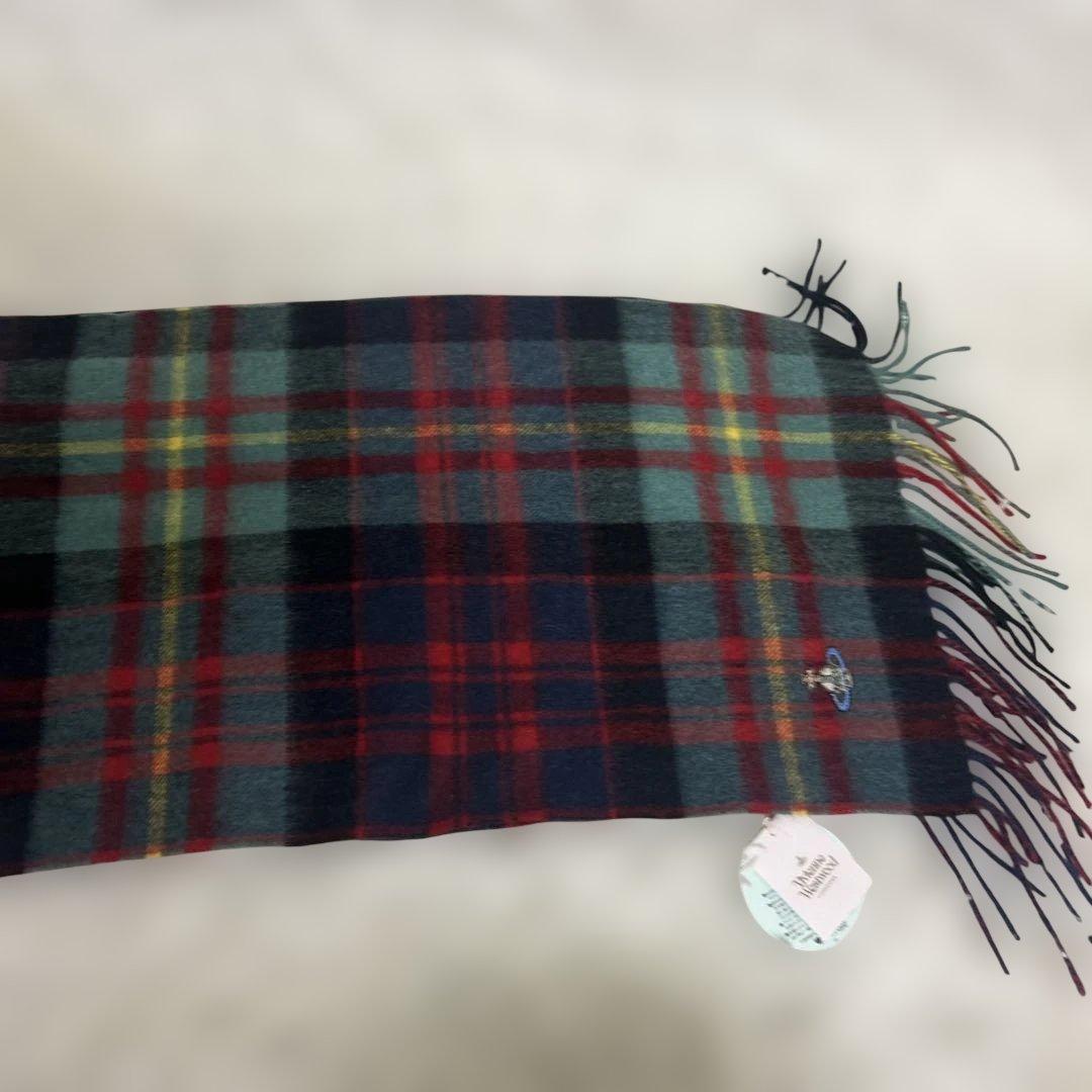 タグ付き保管品✨ヴィヴィアンウエストウッド　洗えるカシミヤ100% マフラー