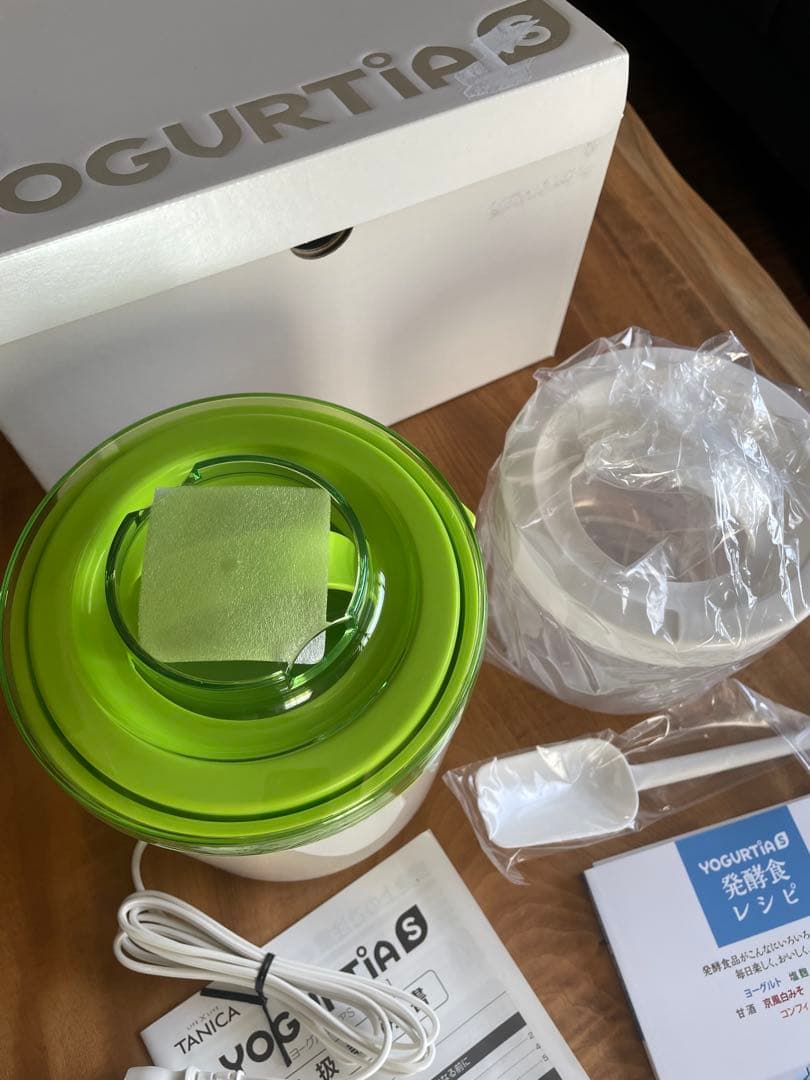 ヨーグルティアS 未使用　タニカ電器　グリーン　ヨーグルトメーカー　発酵食品　s