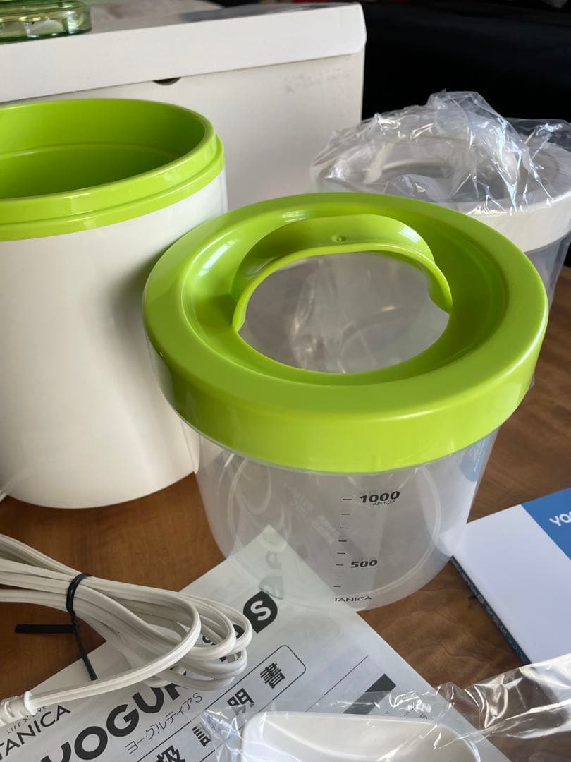 ヨーグルティアS 未使用　タニカ電器　グリーン　ヨーグルトメーカー　発酵食品　s