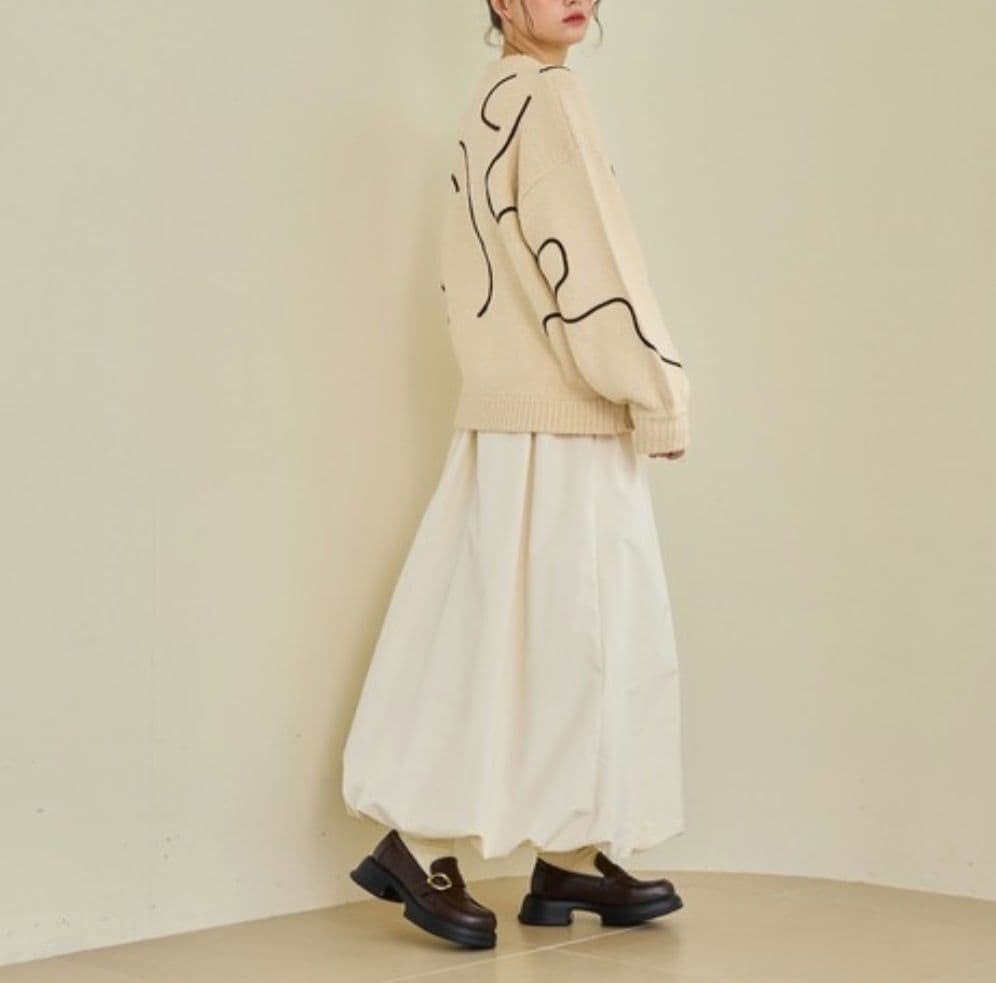 OLUN 　long balloon skirt/ロングバルーンスカート