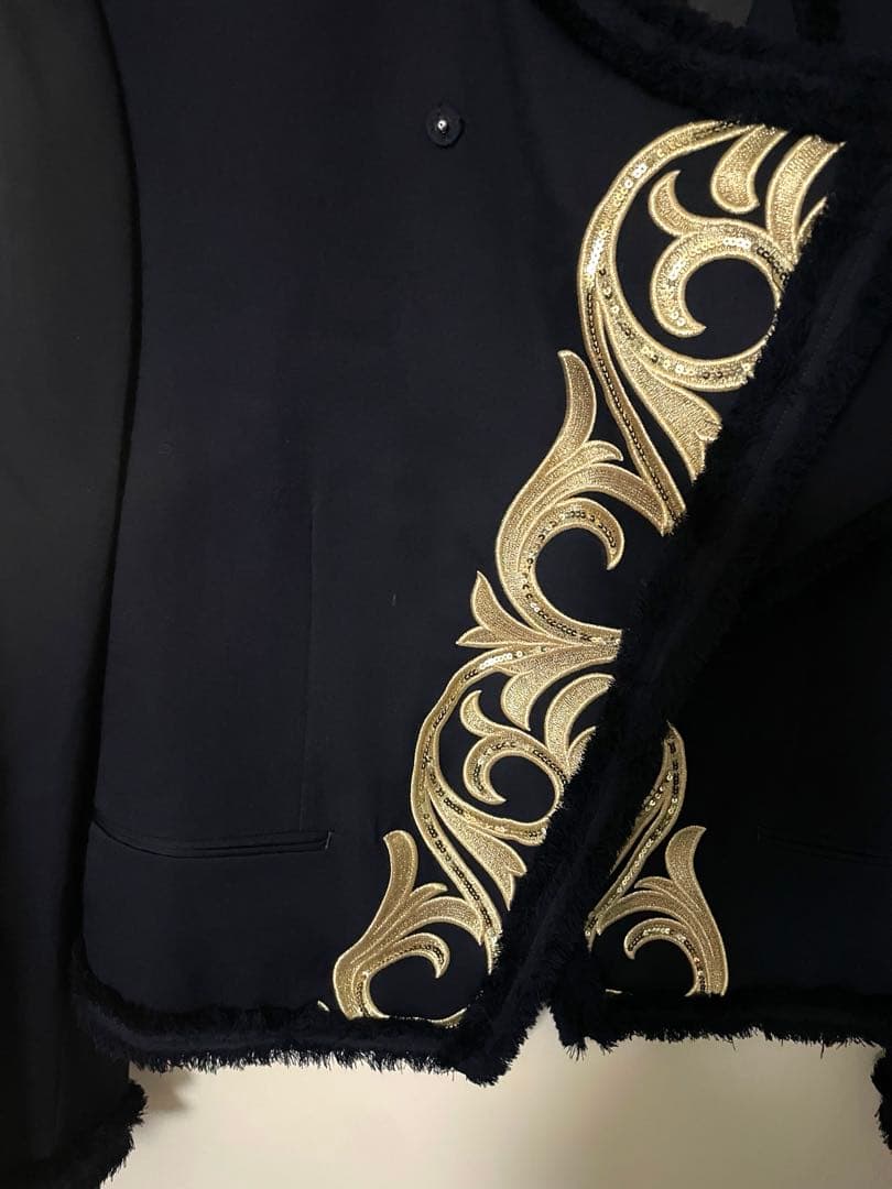 DRESS CAMP 金刺繍　テーラードジャケット　46
