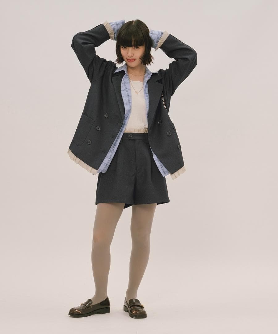 新品 loin nuit frill layered design jacket