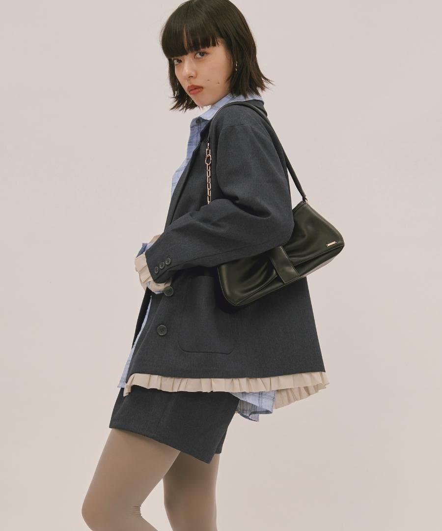 新品 loin nuit frill layered design jacket