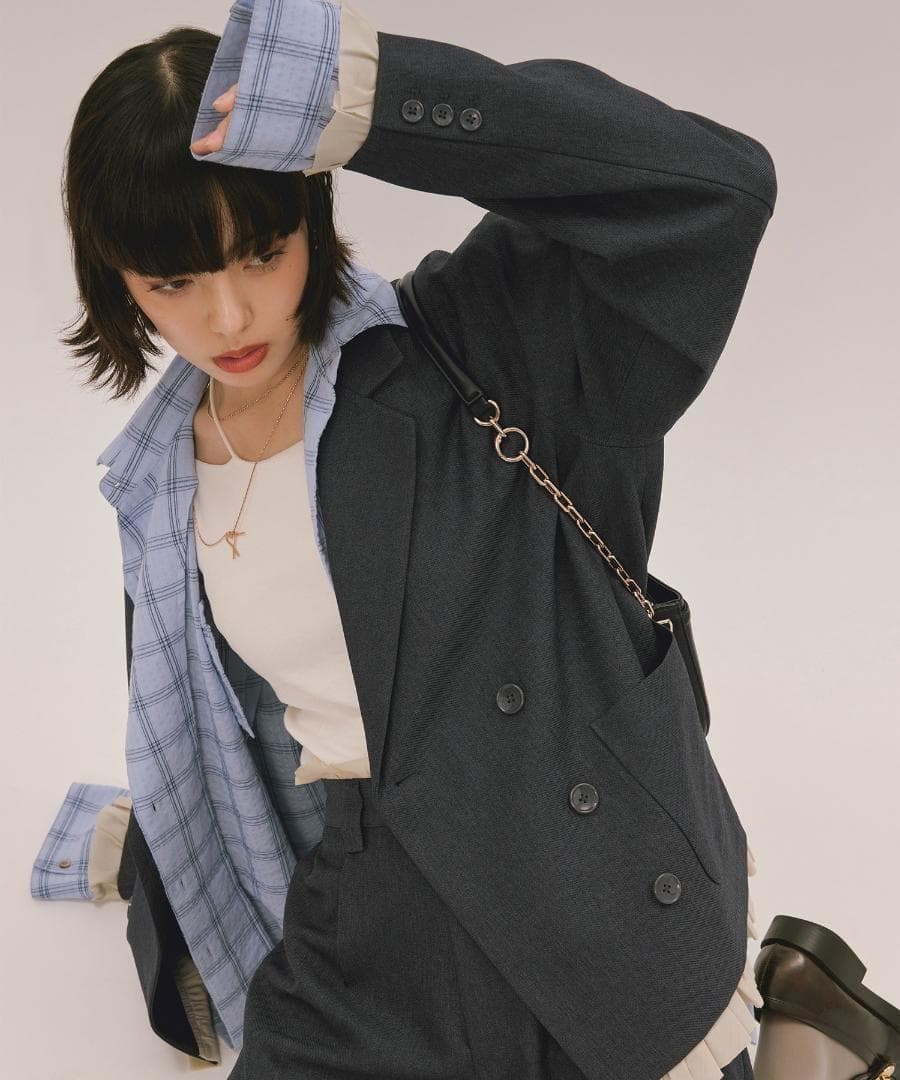新品 loin nuit frill layered design jacket