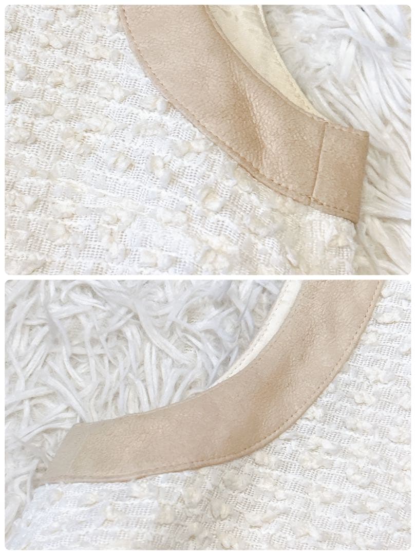 美品✨FOXEY フォクシーワンピース Coquilleピーチ 40 ホワイト