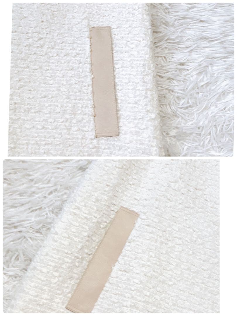美品✨FOXEY フォクシーワンピース Coquilleピーチ 40 ホワイト