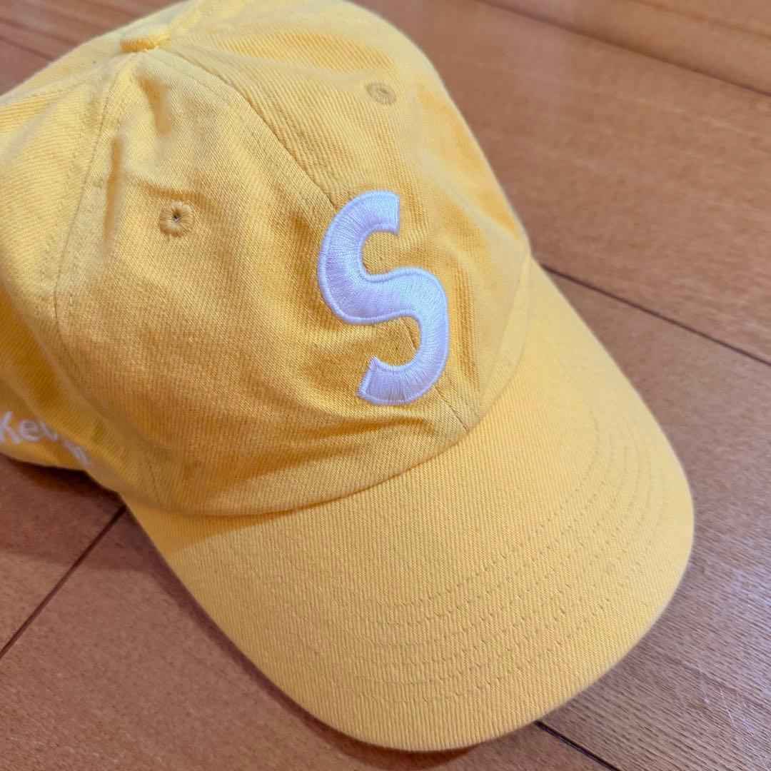 Supreme イエロー Sロゴ キャップ Kevlar素材
