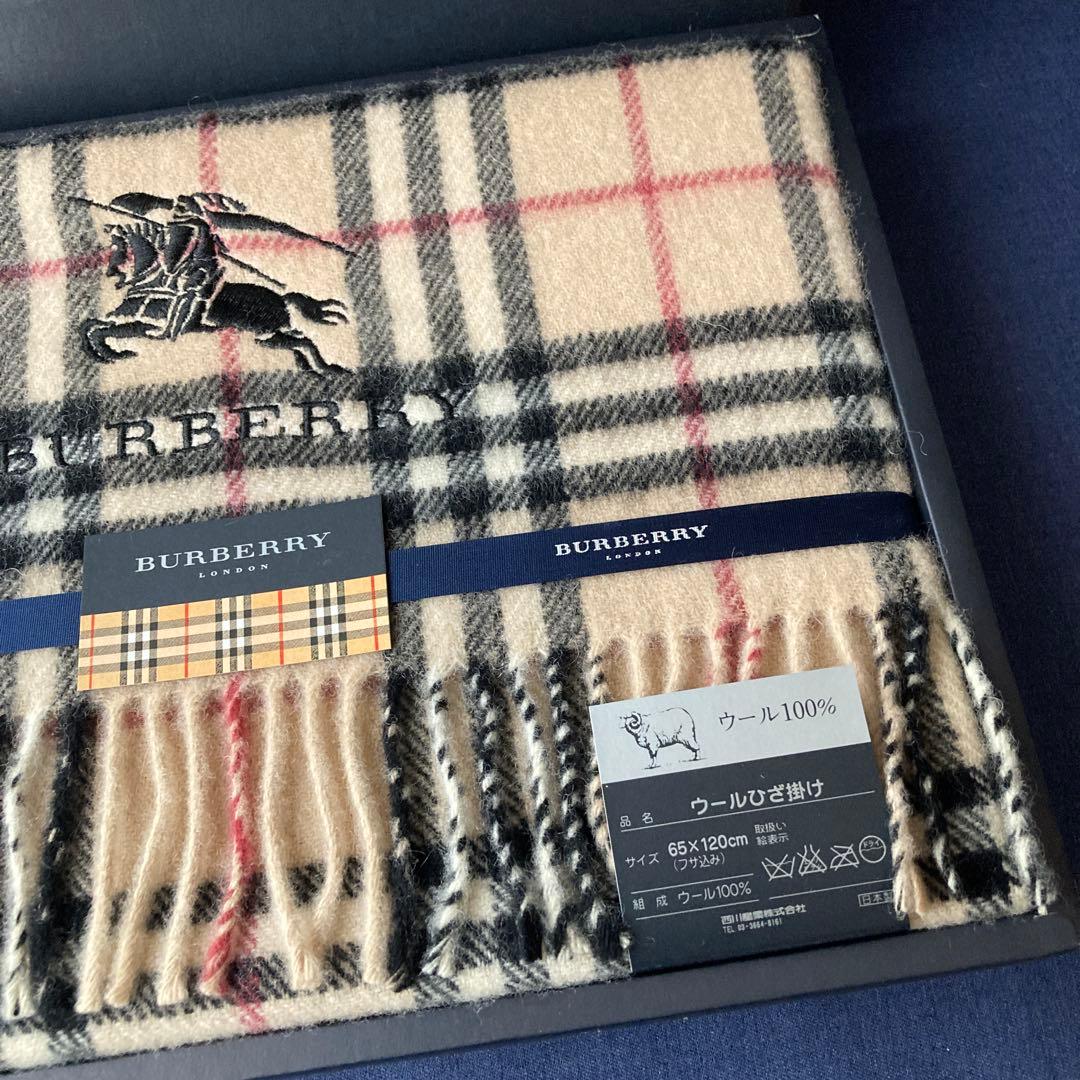 BURBERRY バーバリー ノバチェック ひざ掛け ウール100%