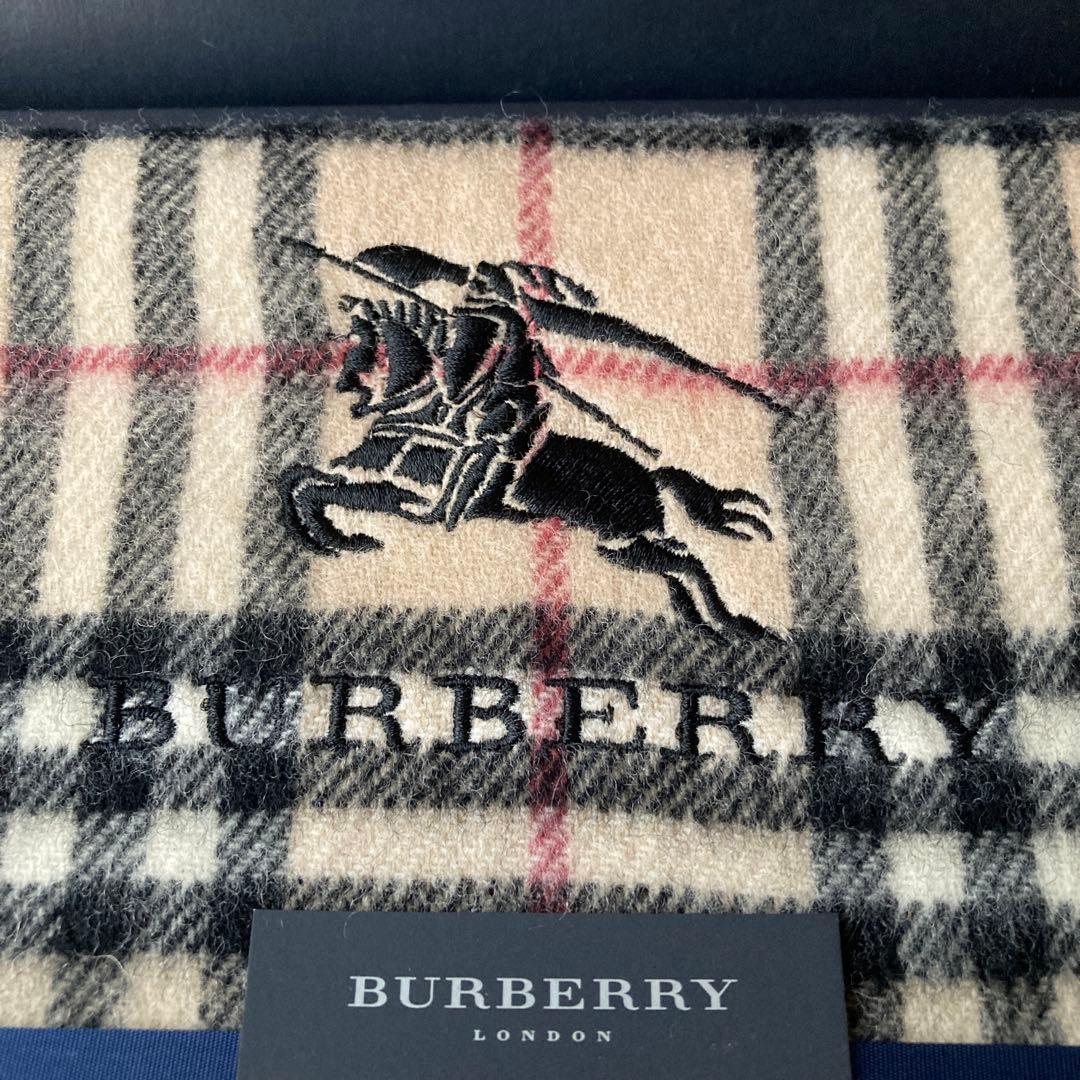 BURBERRY バーバリー ノバチェック ひざ掛け ウール100%