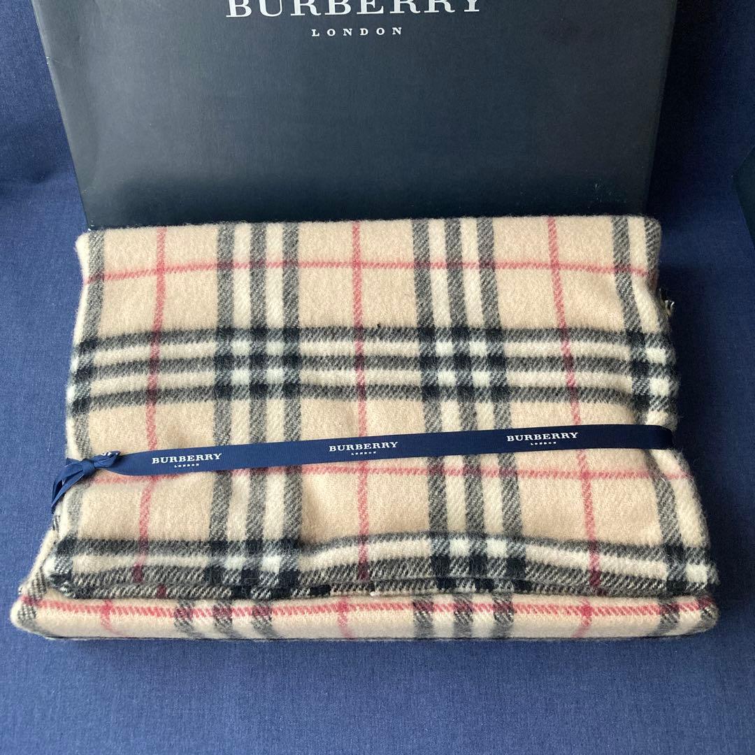 BURBERRY バーバリー ノバチェック ひざ掛け ウール100%