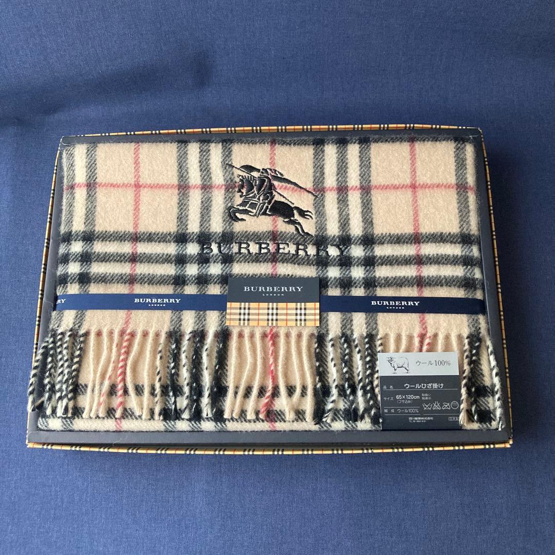 BURBERRY バーバリー ノバチェック ひざ掛け ウール100%