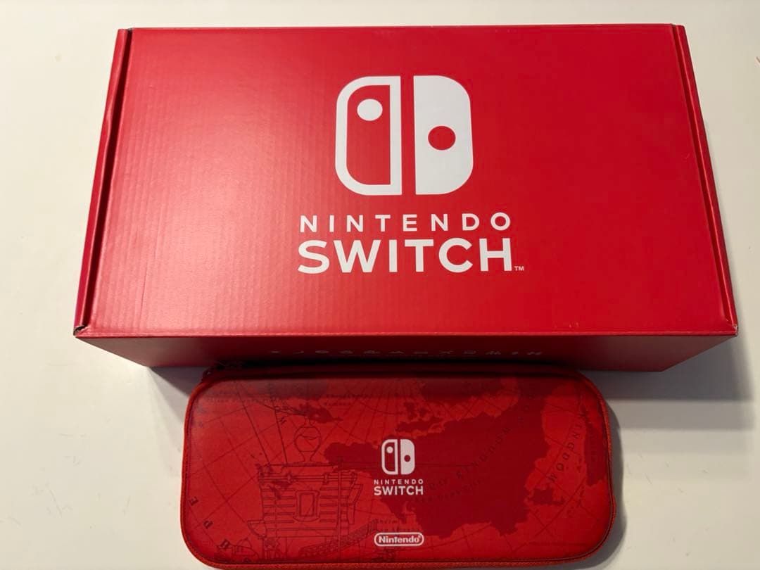 Nintendo Switch 赤色 本体 付属品付きモンスターハンターRISE