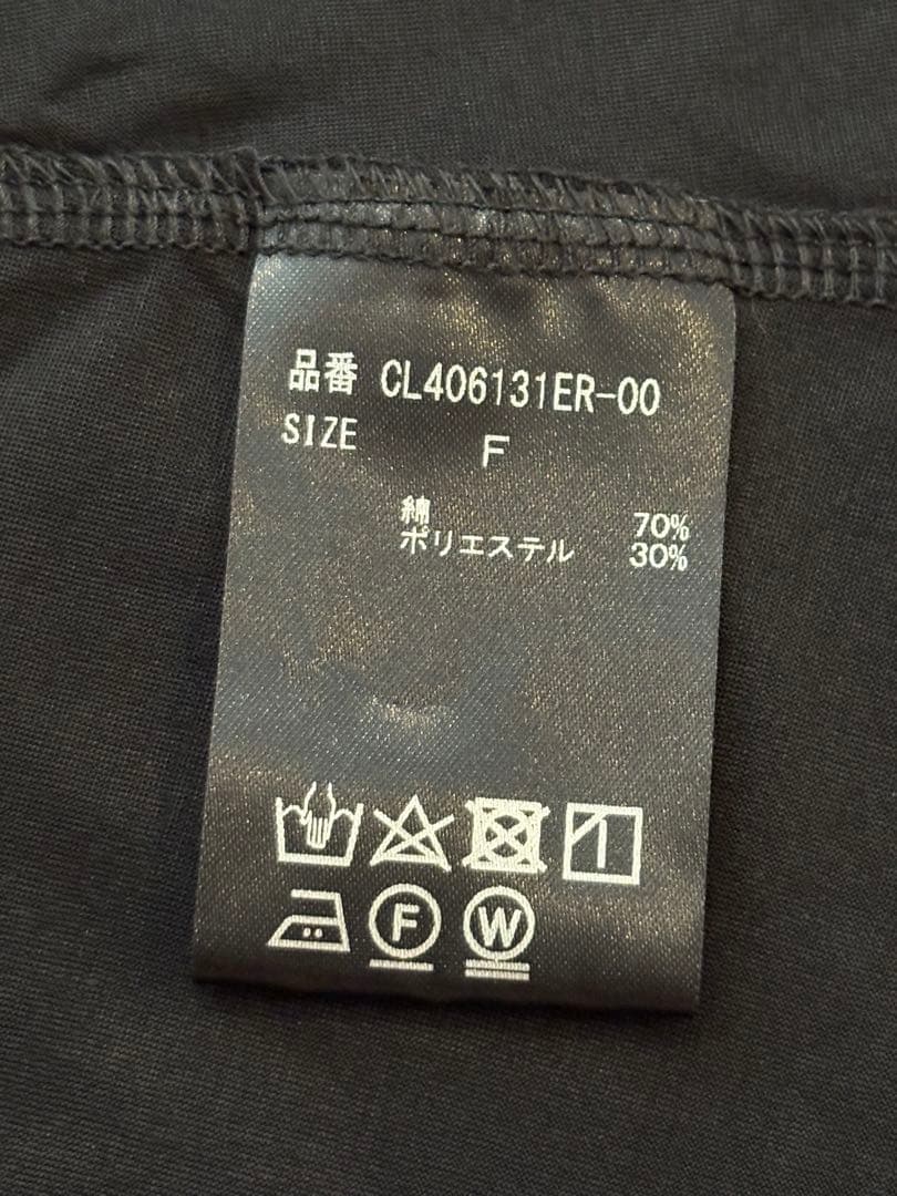 新品☆Curensology(カレンソロジー)/イレギュラーヘムTEE☆黒F