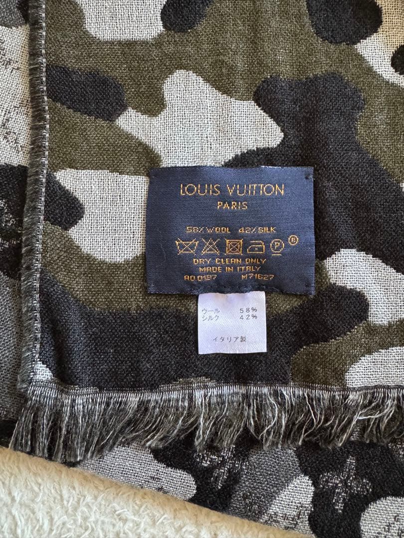 新品LOUIS VUITTONルイヴィトンカモフラエトール モノグラムストール