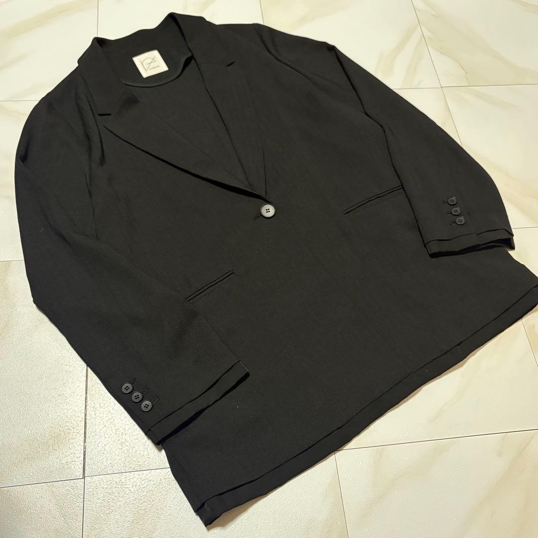 【美品】crewre クルーレ レイヤードシアージャケット ブラック サイズ3