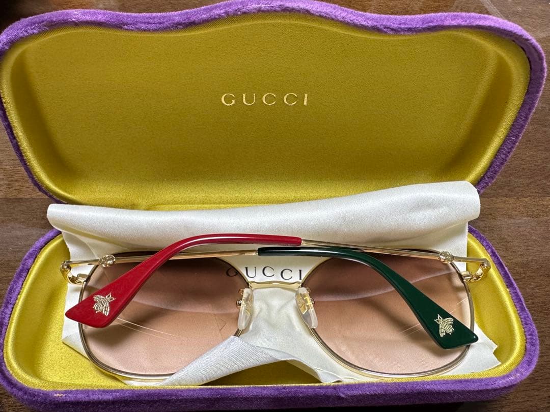 GUCCI サングラス パープルケース付き