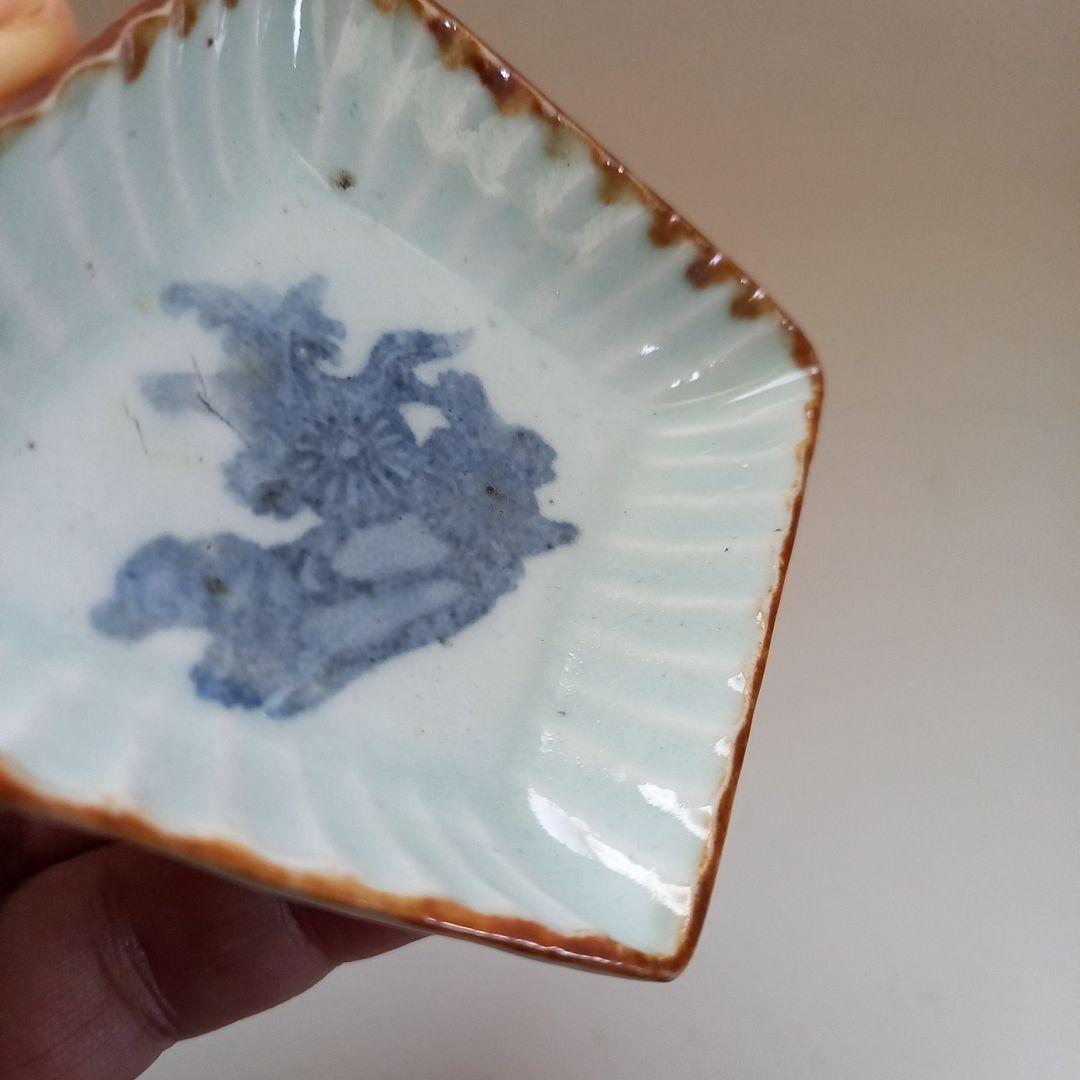 古伊万里　小皿　手塩皿　コンニャク印判　江戸骨董