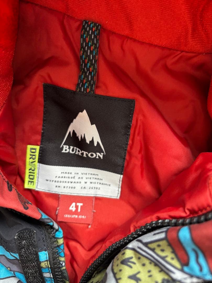 BURTON キッズスノーボードウェア 4T
