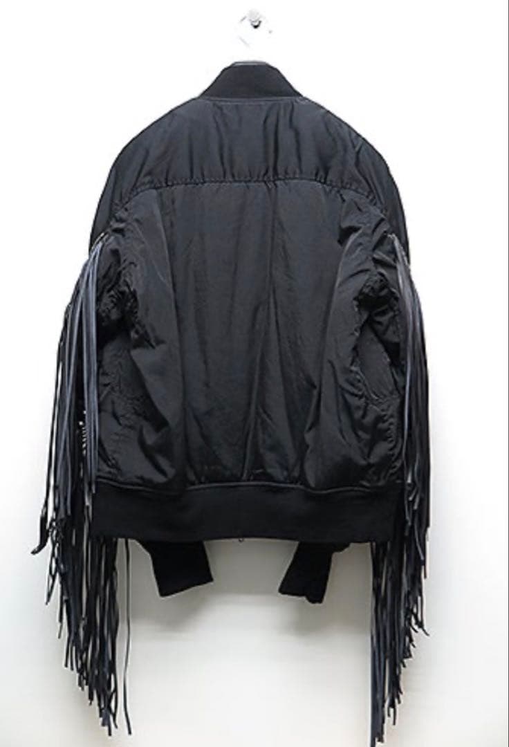 Julius ‘Concealed Fringe’ MA-1 Black