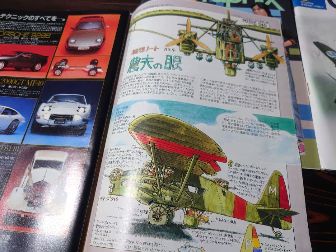【資料】モデルグラフィックス1984年創刊号から6冊　【宮崎駿】