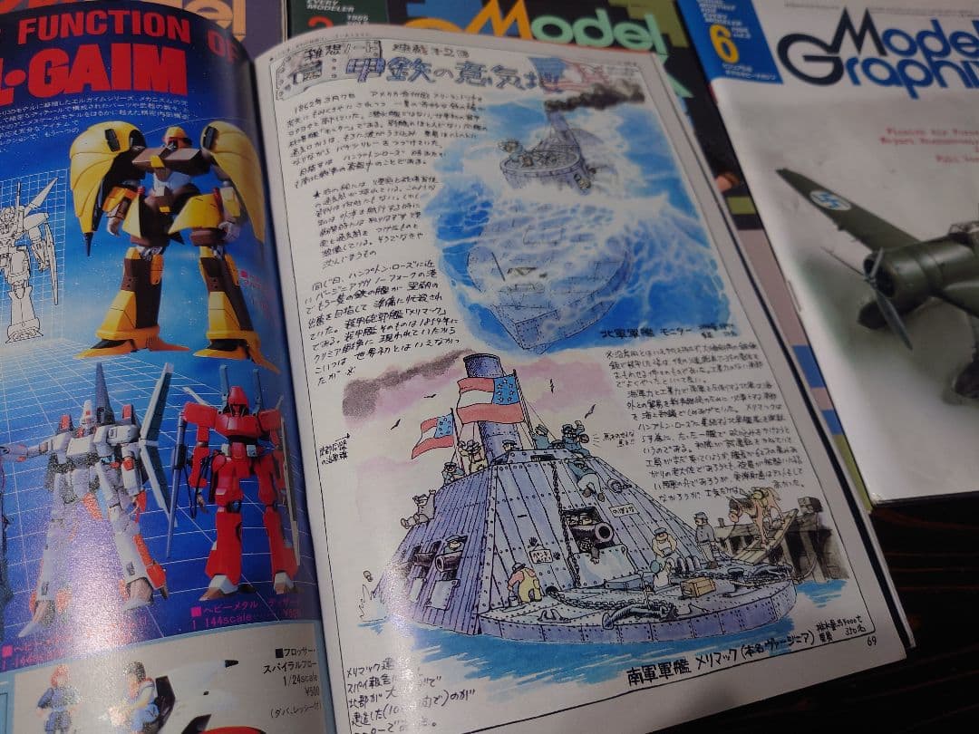 【資料】モデルグラフィックス1984年創刊号から6冊　【宮崎駿】