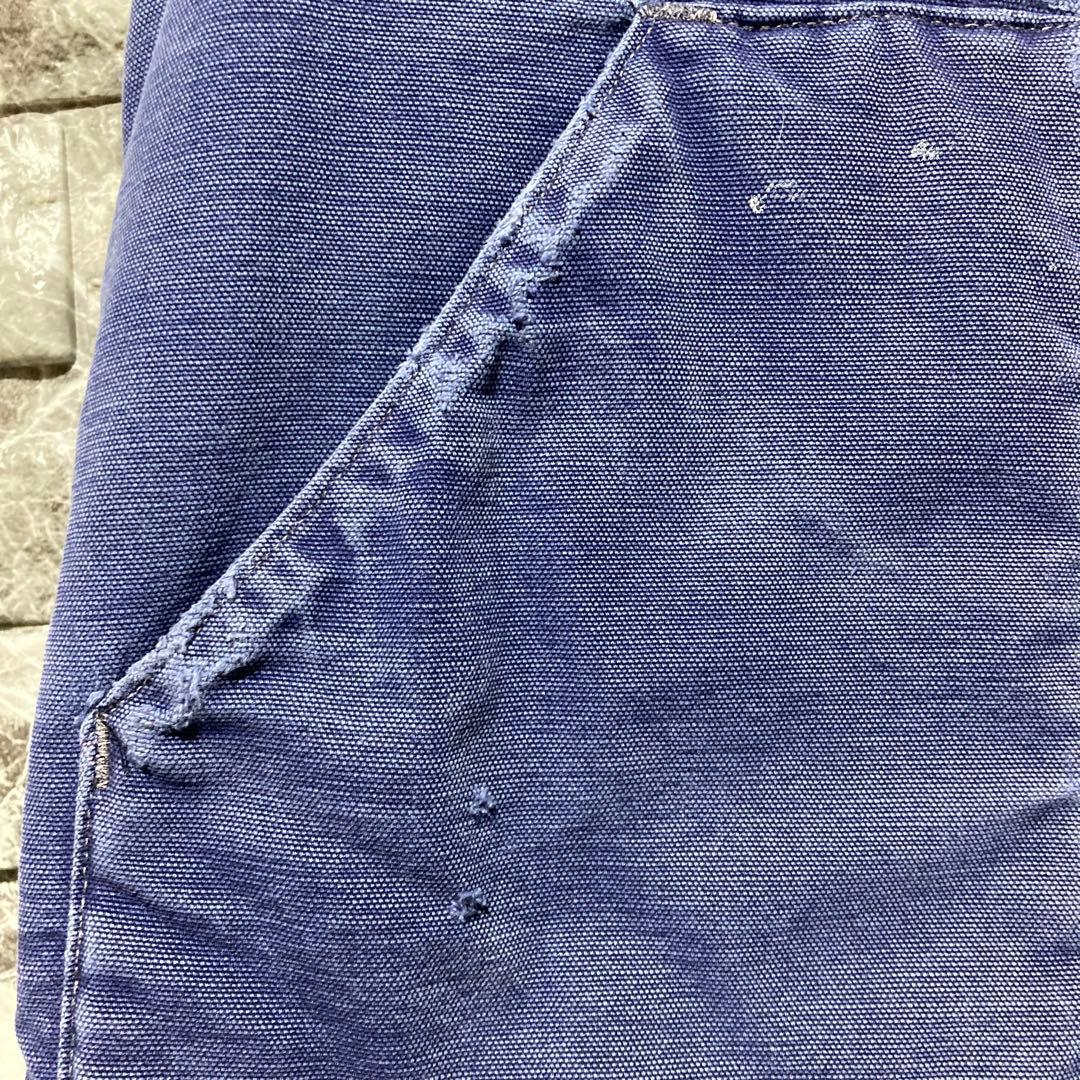 CARHARTT ダックベスト 紺 M フェード カーハート USA製 腰ゴム