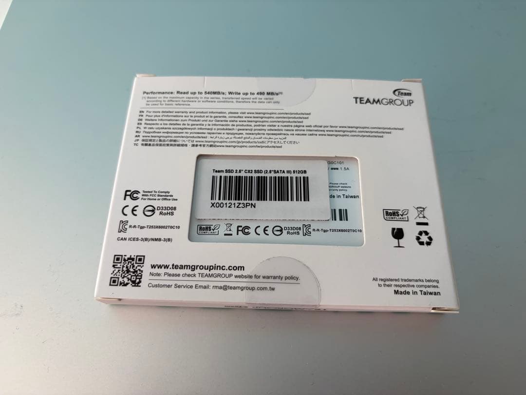 内蔵型SSD Team 500GB SATA SSD