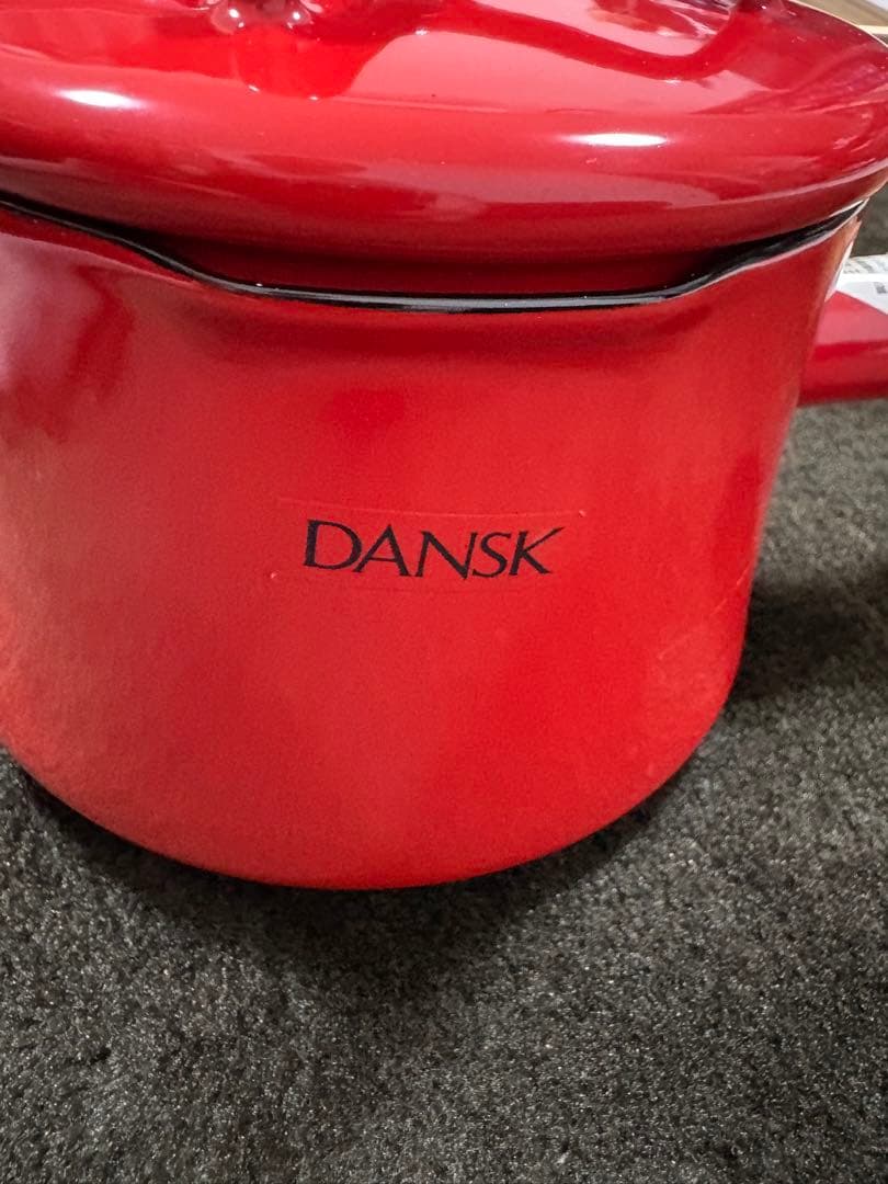DANSK ダンスク 片手鍋 12cm レッド 木製ハンドル 北欧