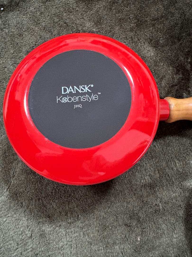 DANSK ダンスク 片手鍋 12cm レッド 木製ハンドル 北欧