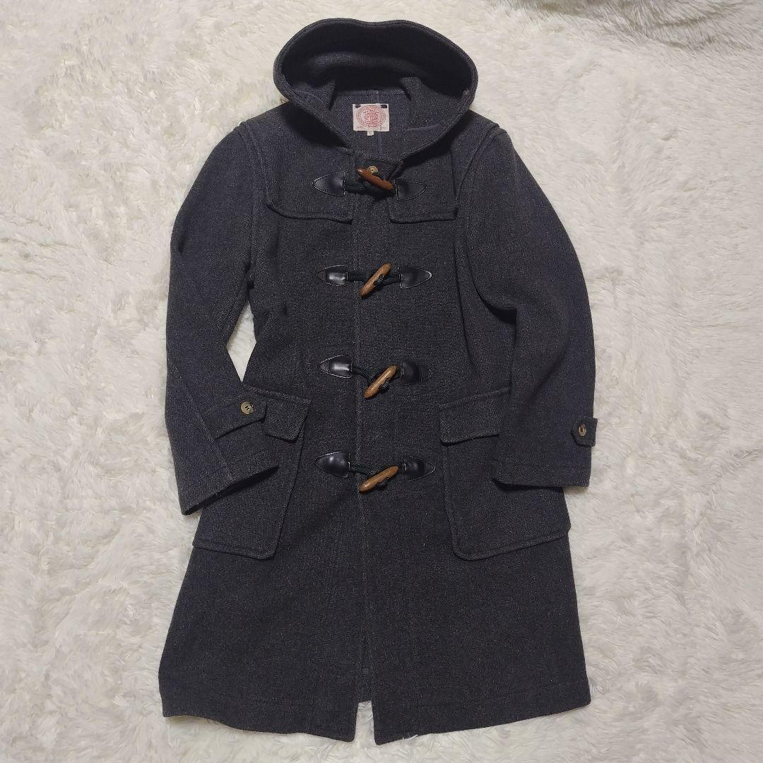 J.PRESS　ダッフルコート　ウール　チャコールグレー　Lサイズ