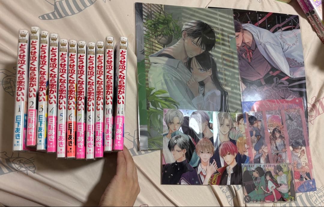 バラ売り不可　どうせ泣くなら恋がいい 全11巻　初版帯付き　特典付き