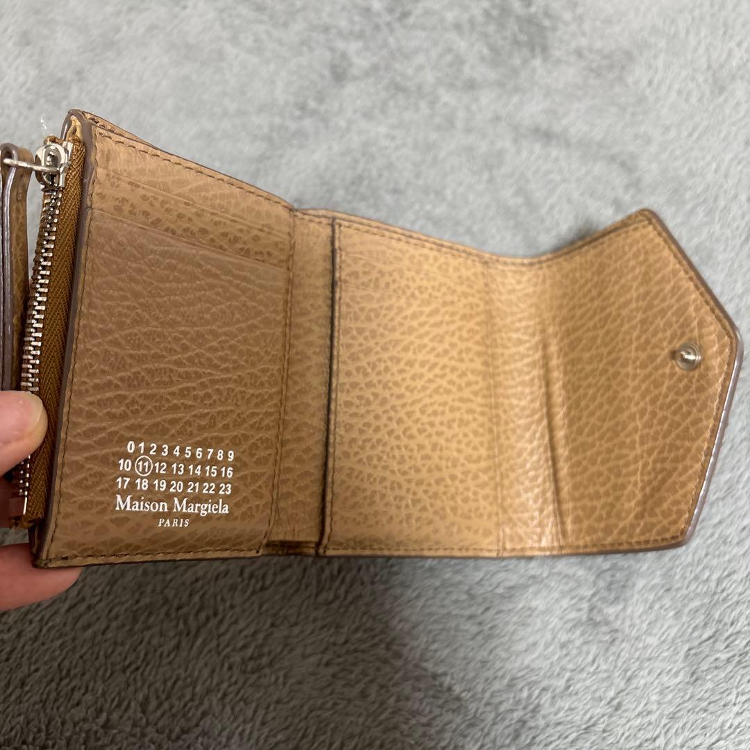 【最終値引き】Maison Margiela ベージュ 三つ折り財布