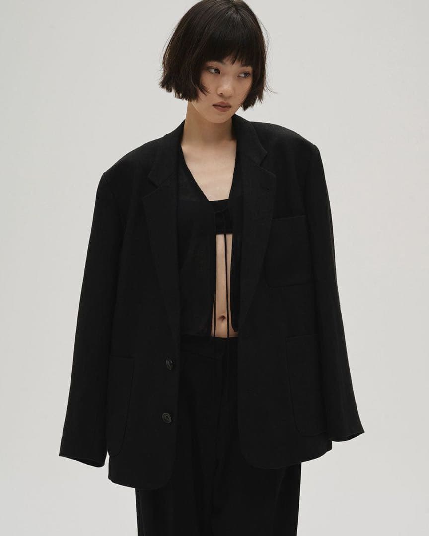 TODAYFUL boyfriend linen jacket タグ付き リネン