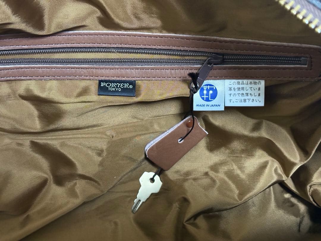 【極美品】ポーター バロン ボストンバッグ レザー レトロ ブラウン　本革