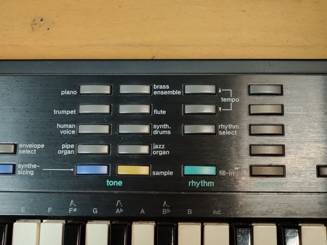 通電確認 CASIO SK-1 サンプリング キーボード　外品ACアダプター付