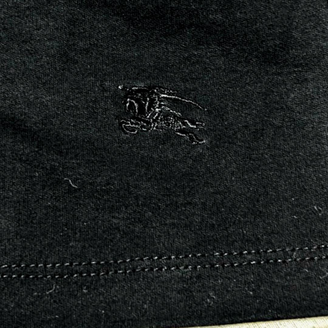 BURBERRY LONDON ポロシャツ　ノバチェック　ホース刺繍　黒　2XL
