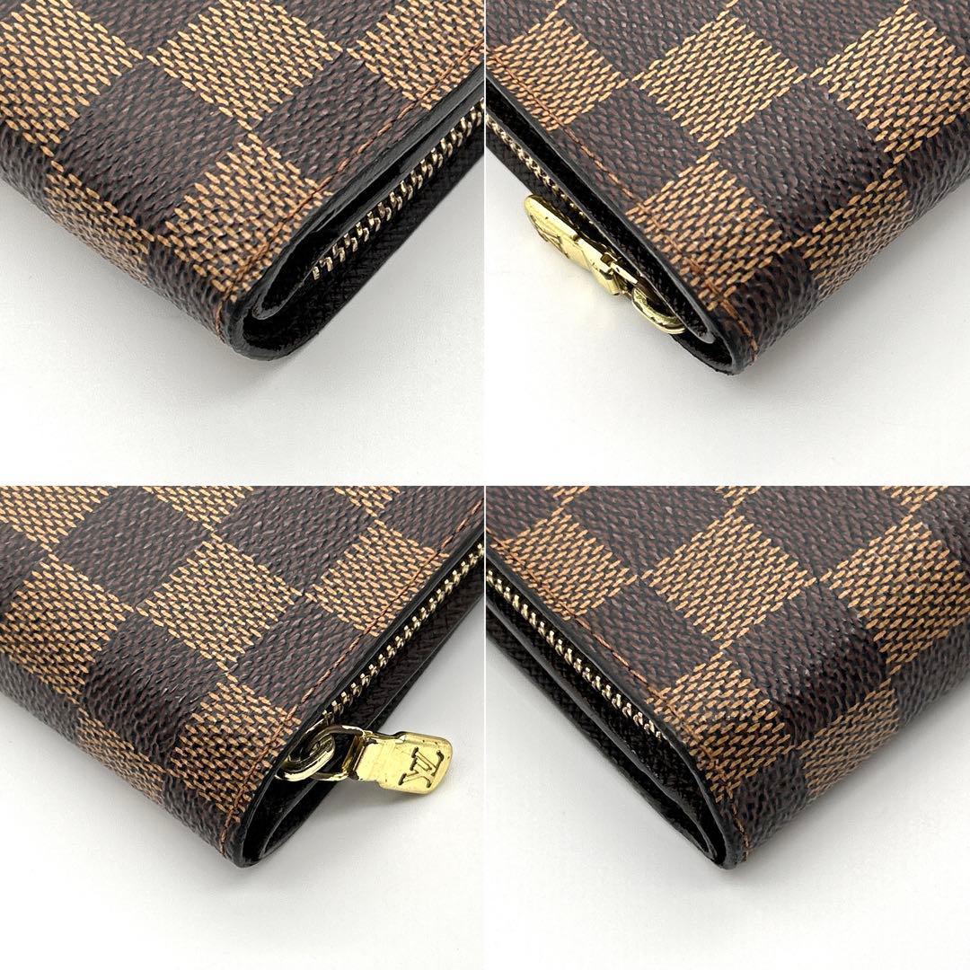 【極美品】Louis Vuitton ダミエ コンパクトジップ 二つ折り財布