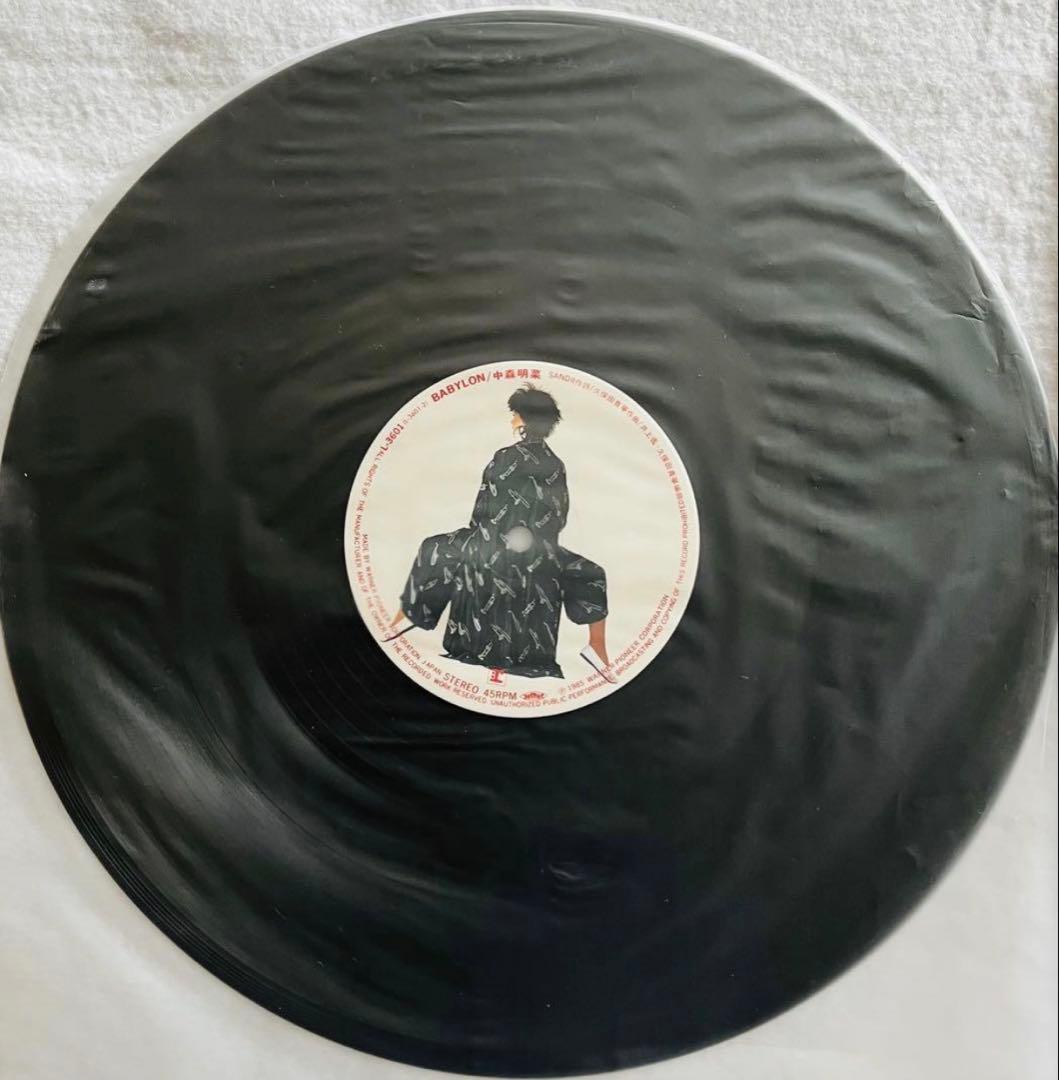 貴重/美品 直筆サイン付き 中森明菜さん12inchシングル 赤い鳥逃げた1枚①