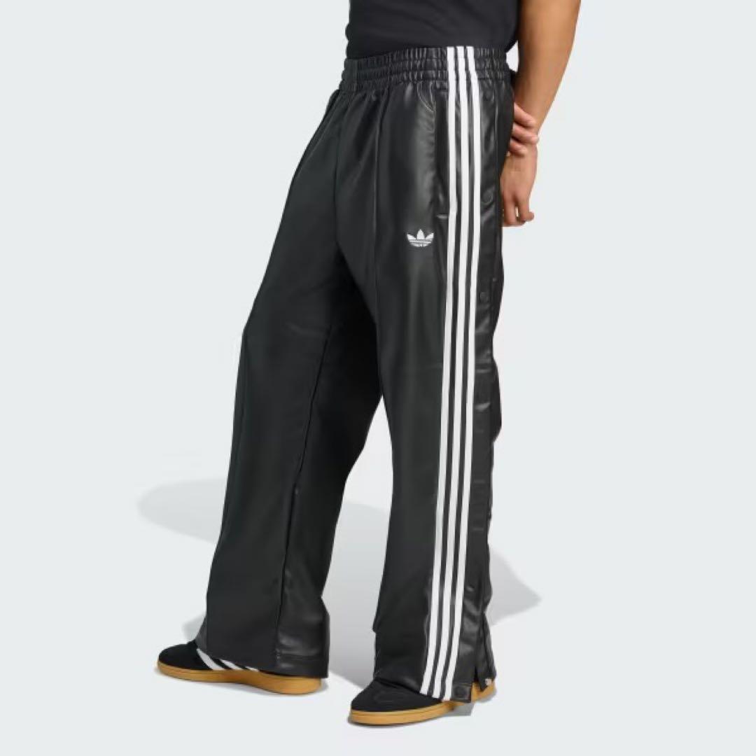 【新品】adidas アディダス×ジェレミースコット フェイクレザーワイドパンツ