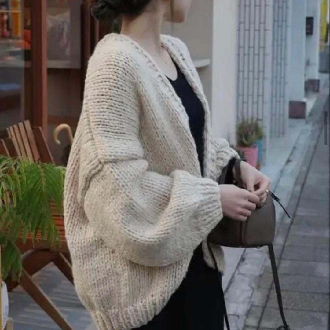 cheme ルーズニットカーディガンHAND MADE