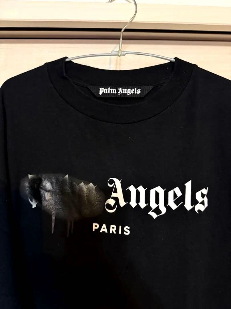 【Palm Angels】パームエンジェルズ　メンズブラック Tシャツ XL
