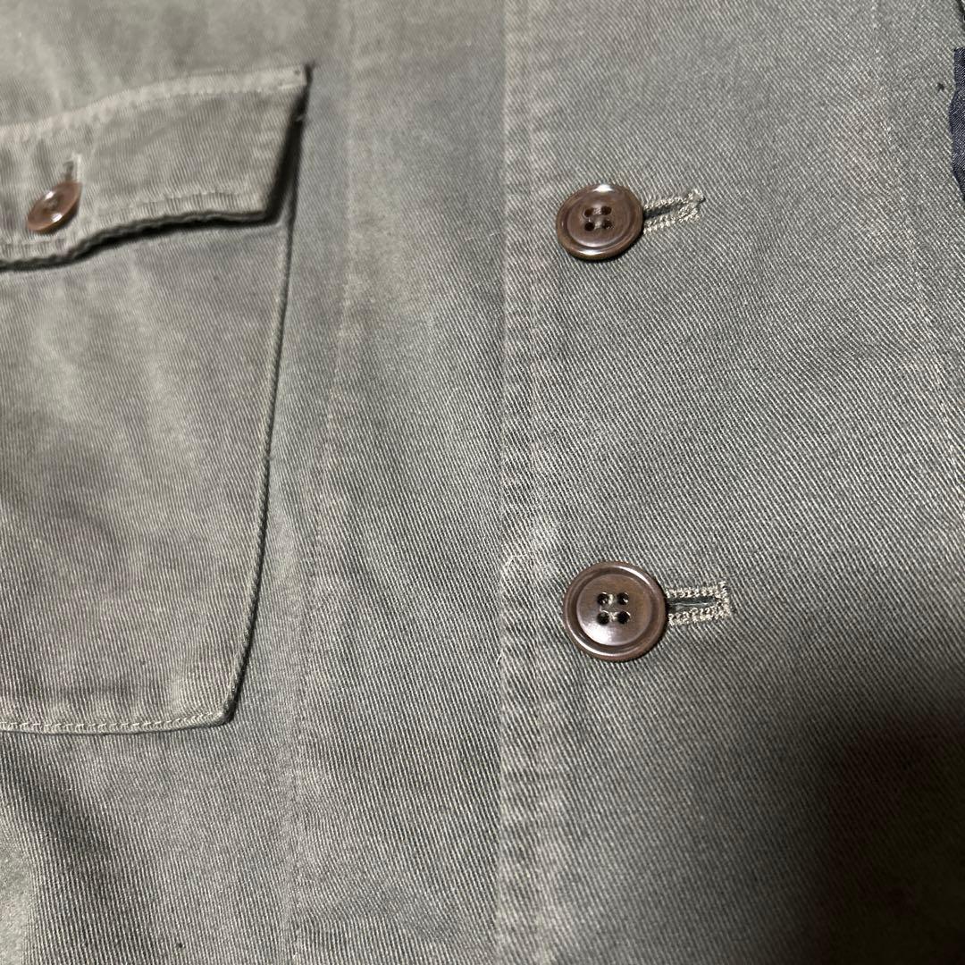 ネストローブ　UpcycleLino/BASICチノフィールドジャケット　カーキ