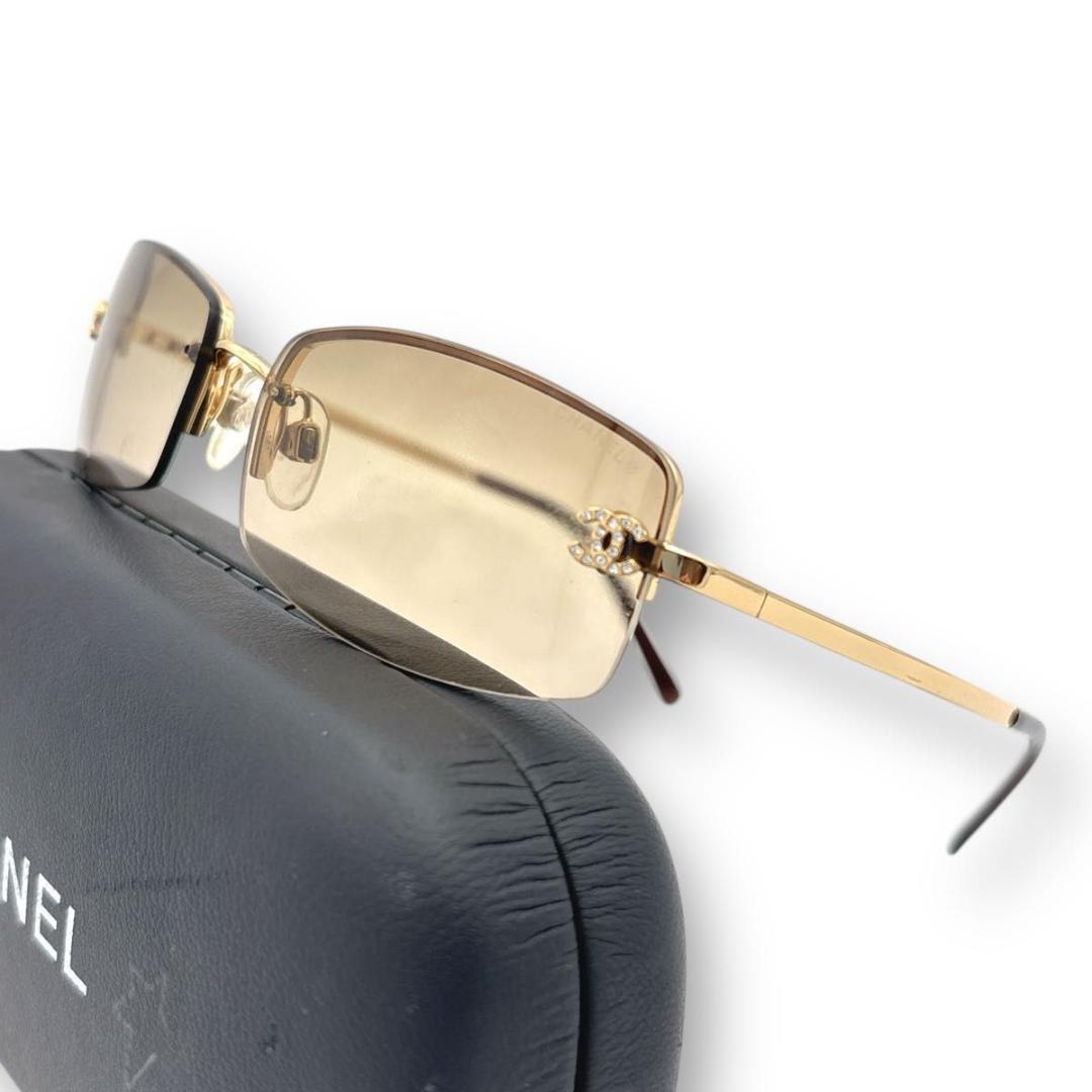 小物 CHANEL vintage sunglasses rim less