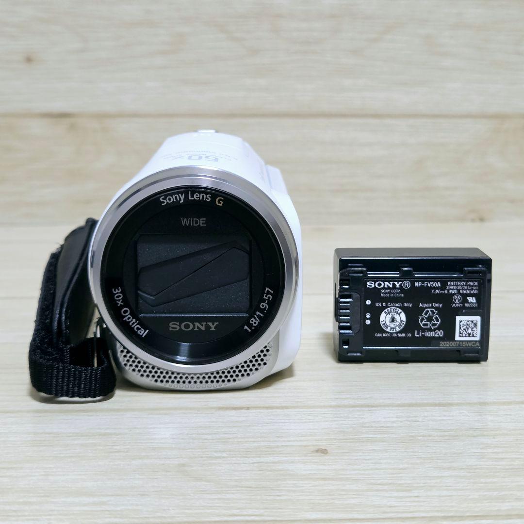 未使用に近い【極上美品】SONY HDR-CX680 ビデオカメラ ホワイト