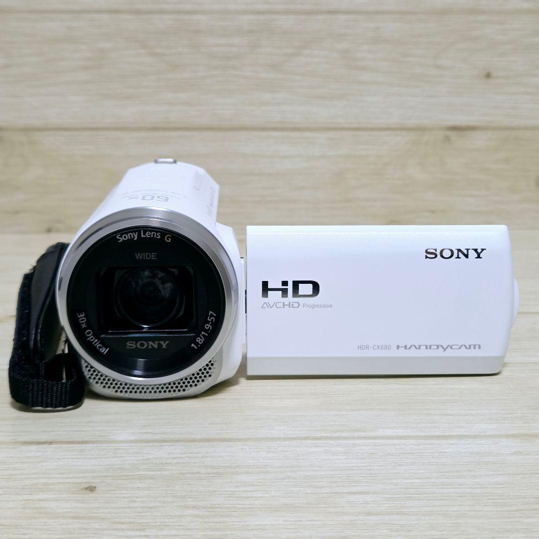 未使用に近い【極上美品】SONY HDR-CX680 ビデオカメラ ホワイト
