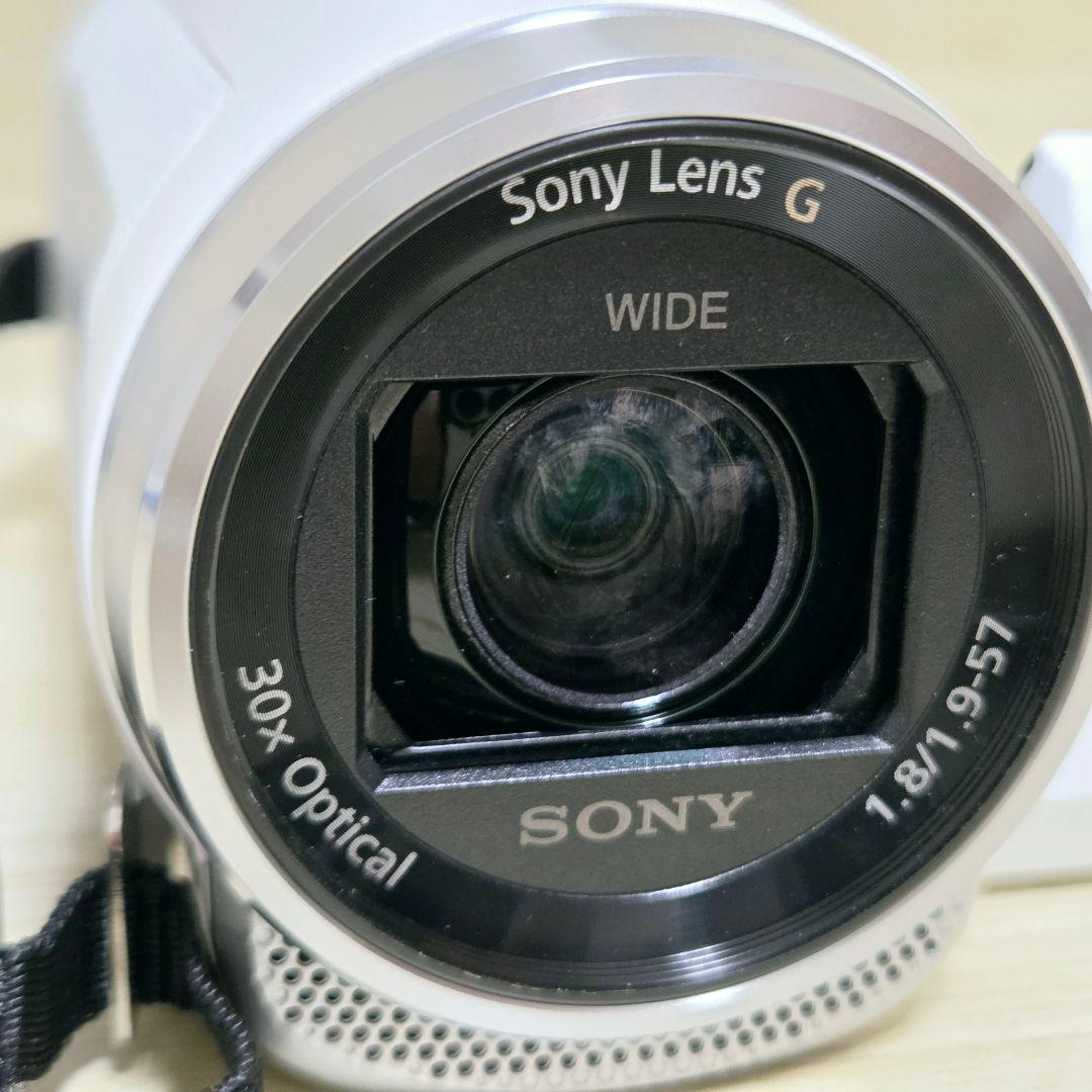 未使用に近い【極上美品】SONY HDR-CX680 ビデオカメラ ホワイト