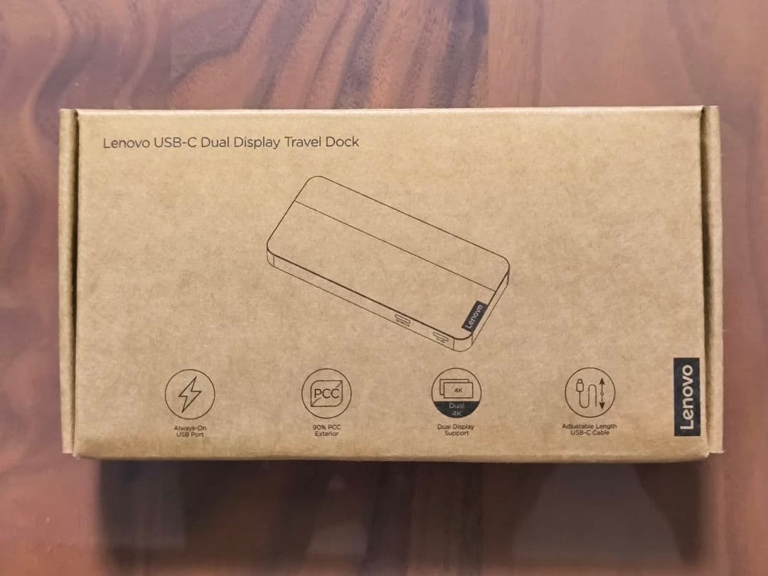 【新品未開封】Lenovo TypeC デュアルディスプレイ トラベルドック
